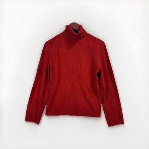 Alfani‎ Sweater Womens L Red Turtleneck Long Sleeve Pullover Classic Winter Top